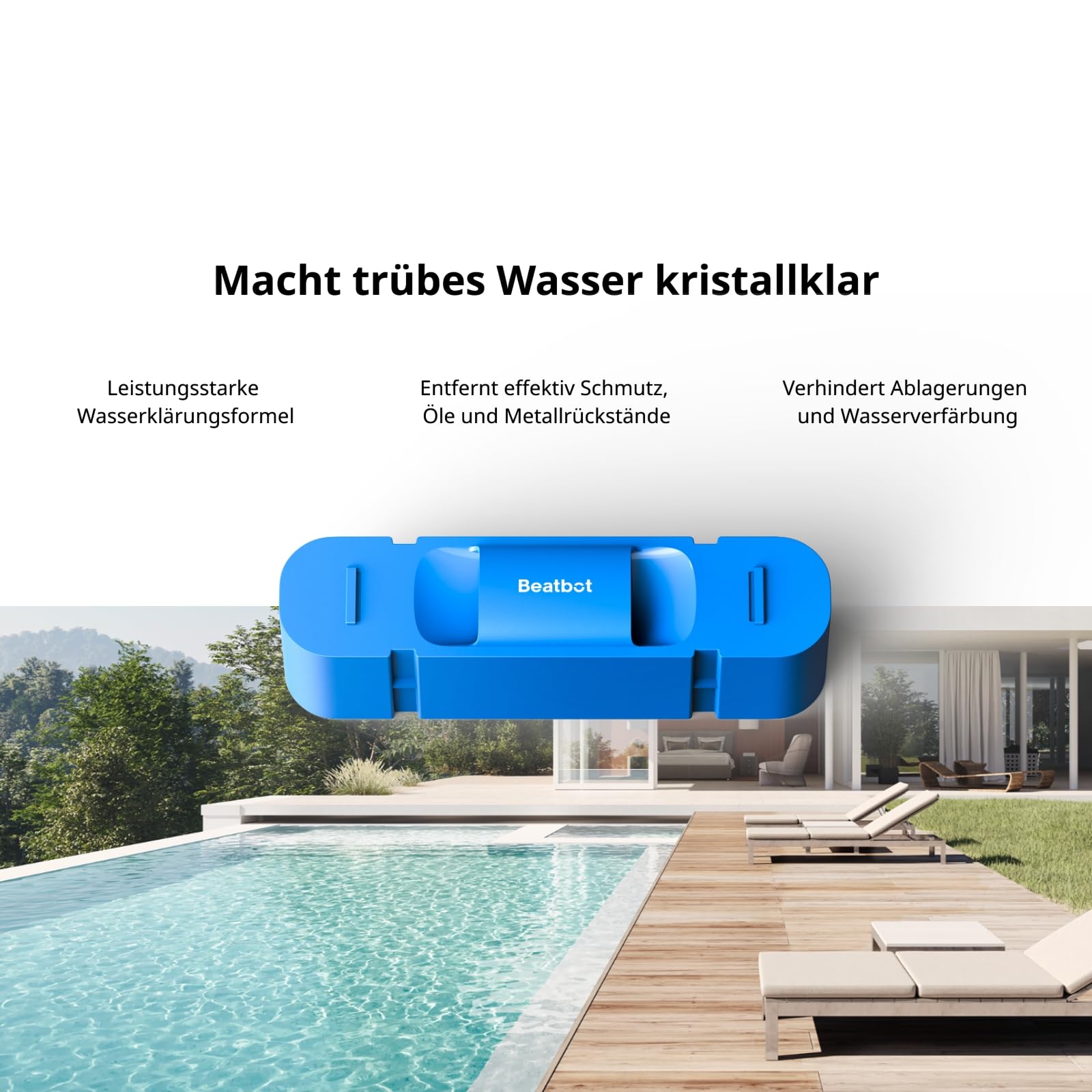 Beatbot Klärmittel-Satz, 2 Stück – für AquaSense 2 Ultra, AquaSense 2 Pro, AquaSense Pro und iSkim Ultra