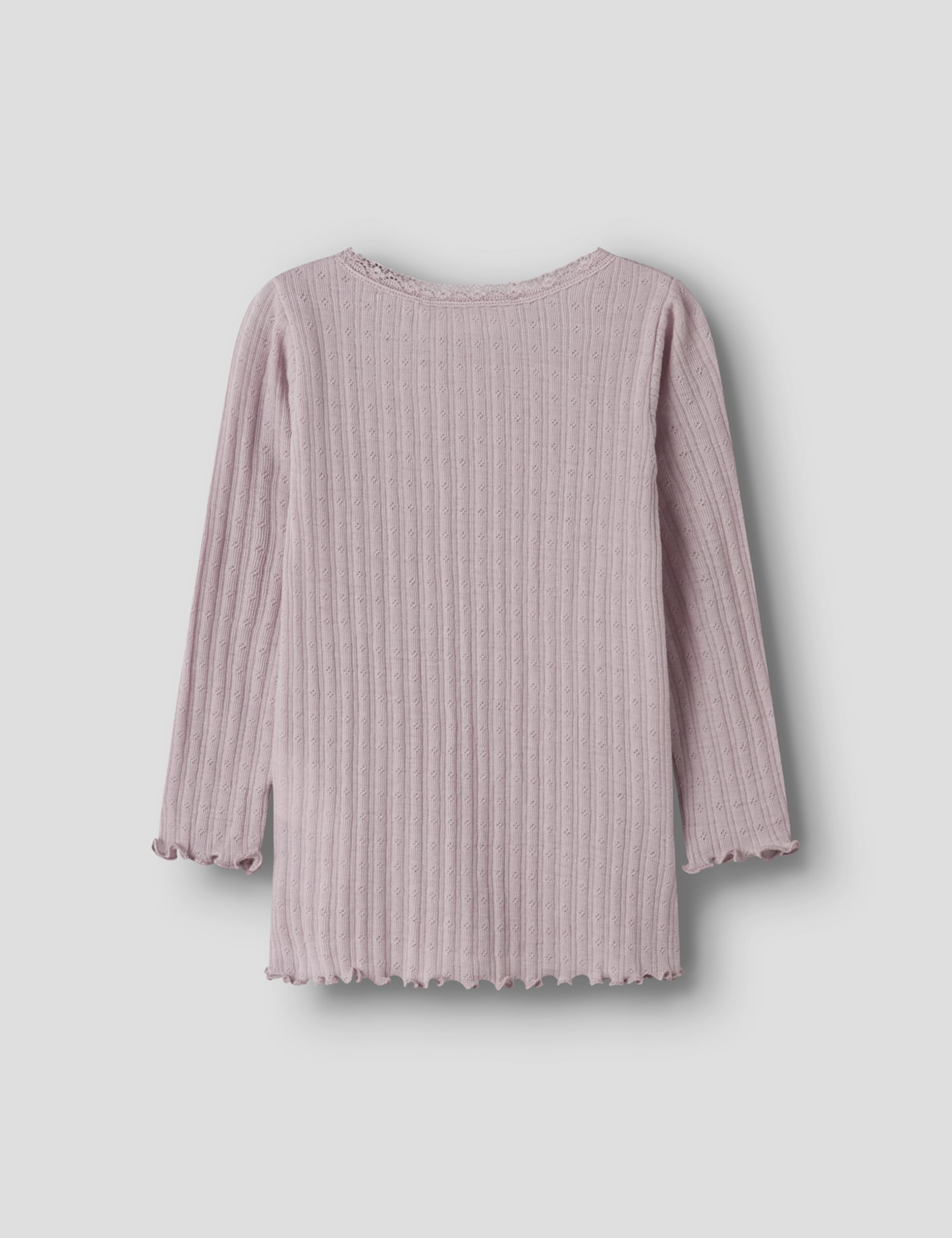 Name IT Nmfwossa Wo/Si Rib LS Top Bambine e Ragazze