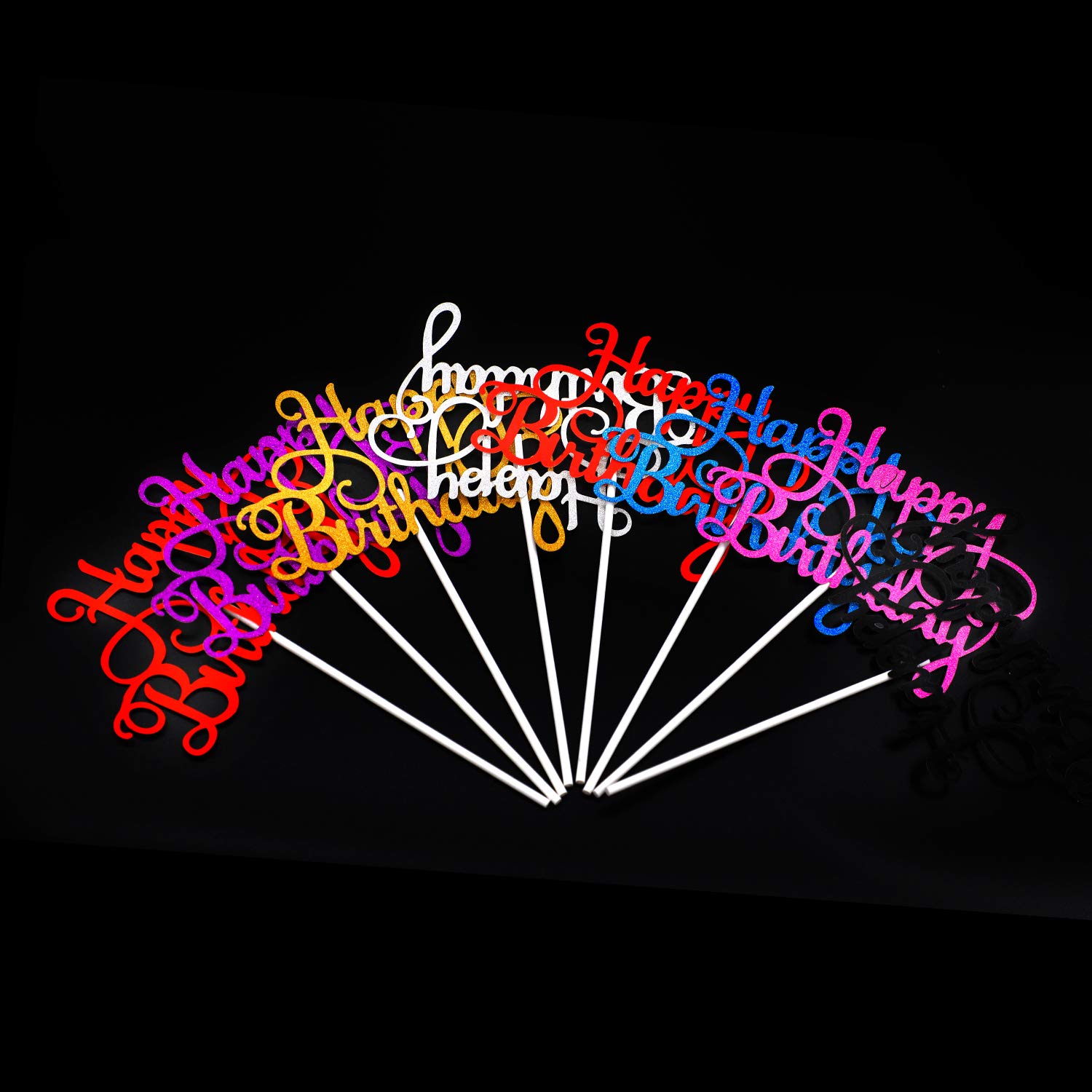 Buy Trounistro Happy Birthday Cake Toppers, 40 pieces Cake Toppers