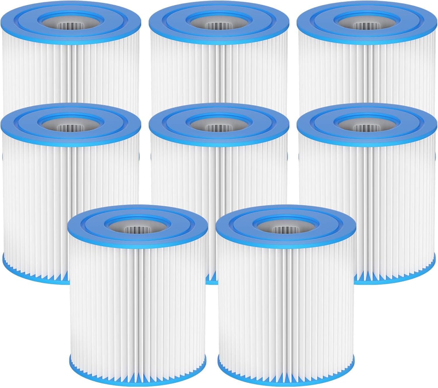 Typ H Pool Filter kartusche als Ersatz für Intex 330 GPH Filter Pumpe für Oberirdische Pools, Ersetzt Typ H 29007E, 4er-Pack