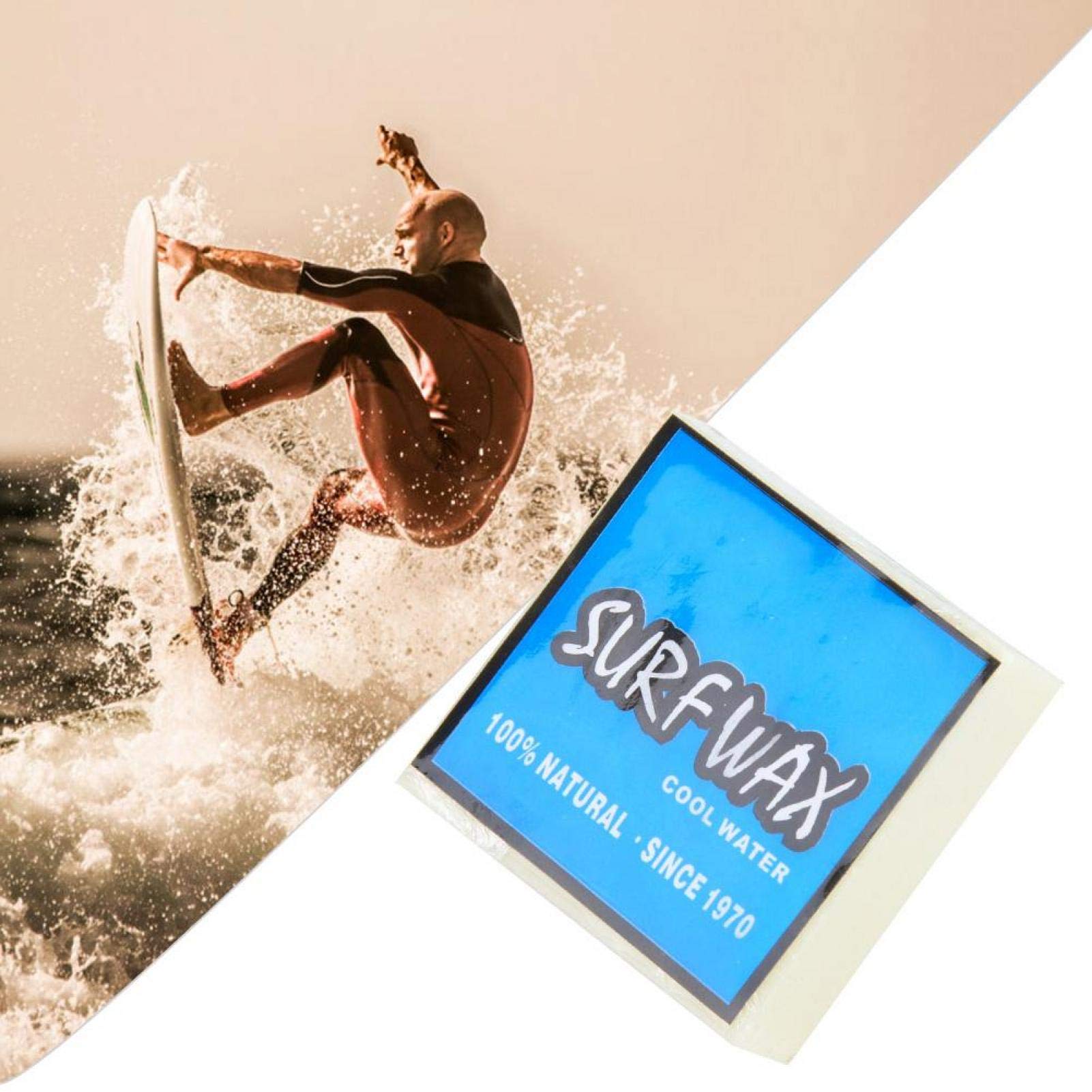 Surf Wax, Tabla de Surf Wax Antideslizante Surf Wax Tabla de Surf Skimboard Skateboard Waxes Accesorio de Surf(Azul)