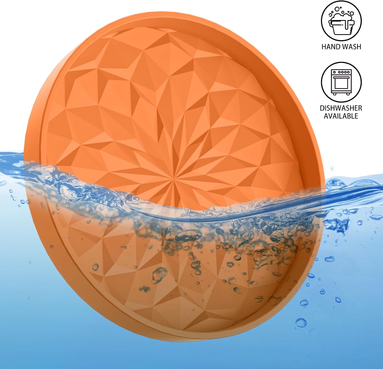 ME.FAN Car Coasters for Cup Holders [4 Pack] - 2.75In Silicone Auto Mug Mats - Universal Non-Slip Recessed Car Interior AccessoriesOrange - Image 7