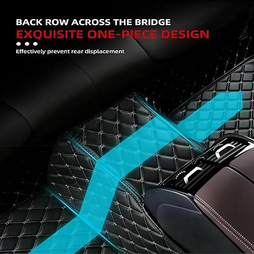 Miniatura 7 de TREGOO Alfombrillas personalizadas para todo tipo de clima, equipadas con almohadillas antideslizantes de PVC para el talón, adecuadas para SUV,