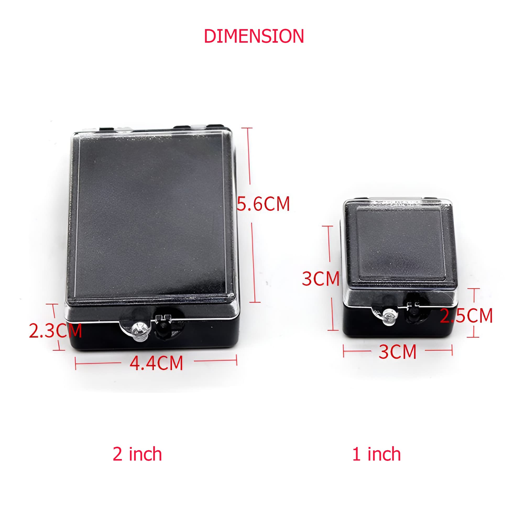 100 Pcs Dental Crown Boxes with Foam Denture Crown Veneer Storage Case for Dental Lab Clinic (Black 2 inch)