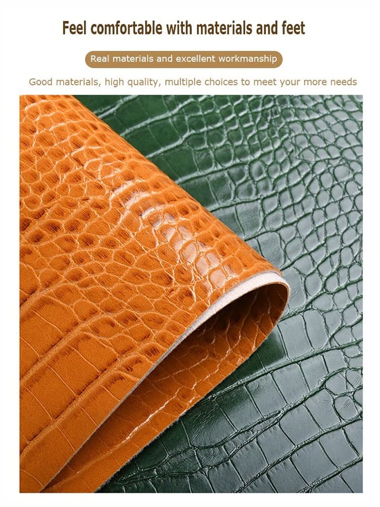 Generic Skóra Pu,Skóra Syntetyczna Pu Sztuczna Skóra Wzór Tapicerka Tkanina Do Pokrycia Fotela Sofa, Diy Crafts/Pomarańczowy 10M/W38Cm