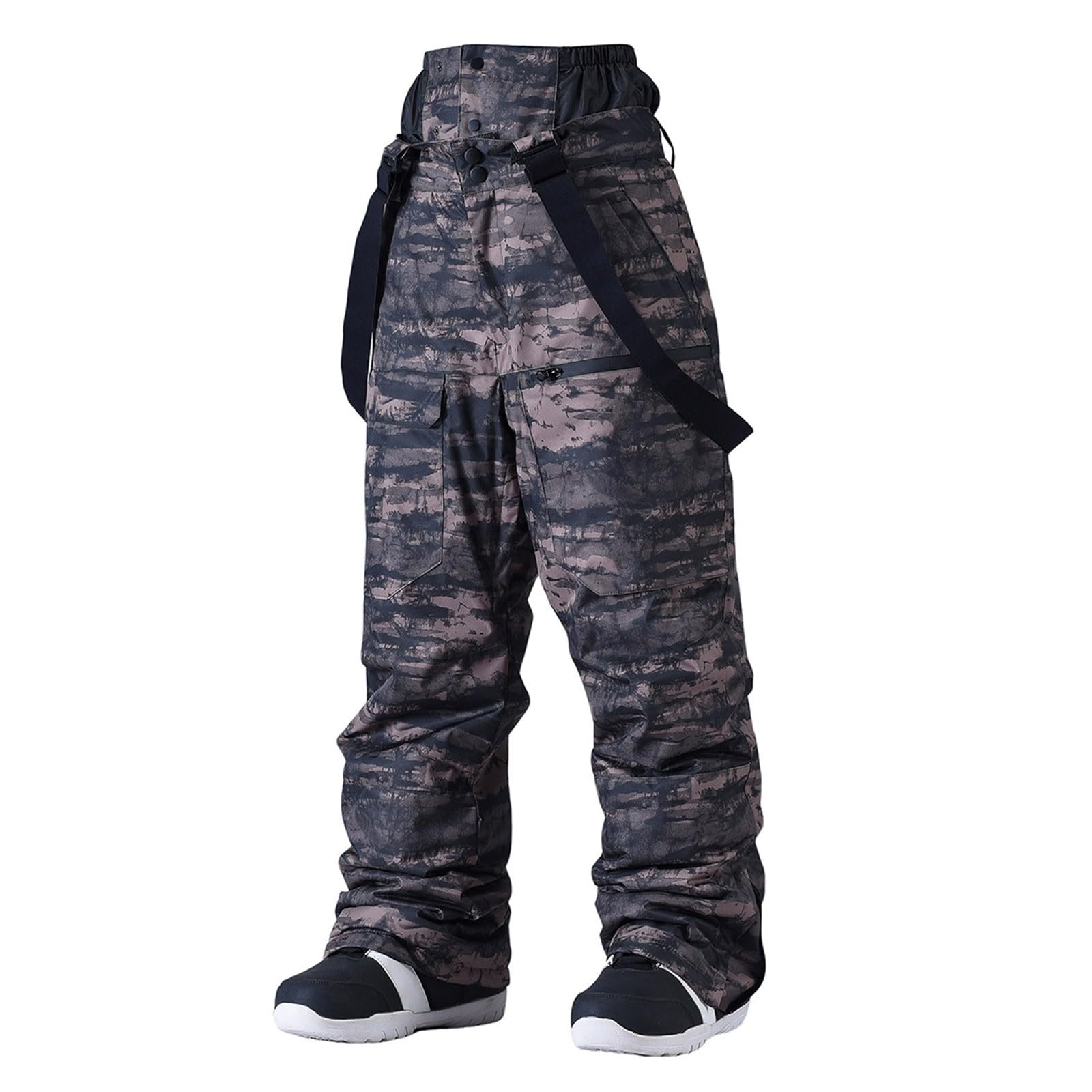 Genérico Pantalones de esquí impermeables a prueba de viento Camuflaje Hombre Pantalones de Snowboard Doble Espesor para Alpin Pantalones de Montaña Calientes Pantalones Técnicos Invierno Resistente