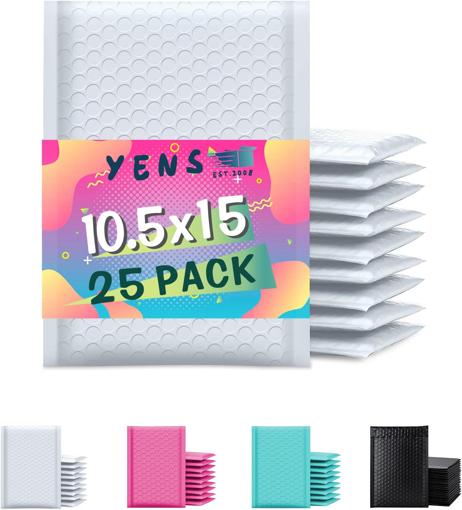 Buste Postali Per Spedizione Yens® 1000 Pk White Poly Mailers 6 X 9 : M1 Mag 1000 - Foto 2