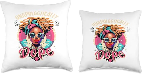 Miniatura 3 de Unapologetically Dope African American Black History Month Throw Pillow, 16x16, Multicolor