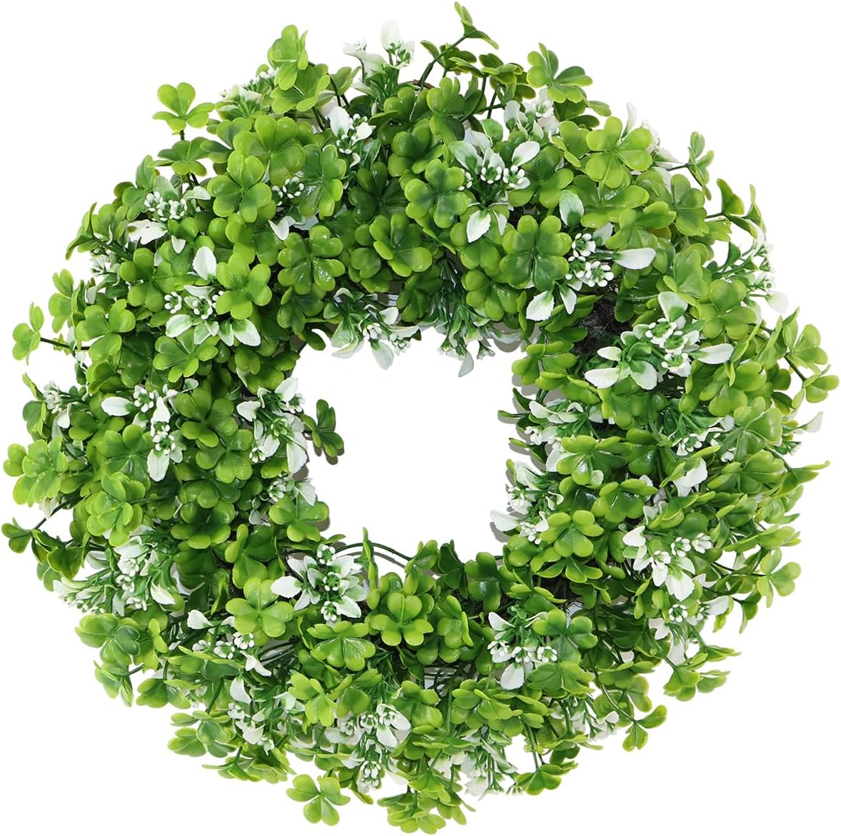 St Patricks Day Wreath 20” – Green Berry & Shamrock Clover Wreaths for Front Door, St. Patrick’s Day Spring Summer Door Decorations Indoor Outdoor