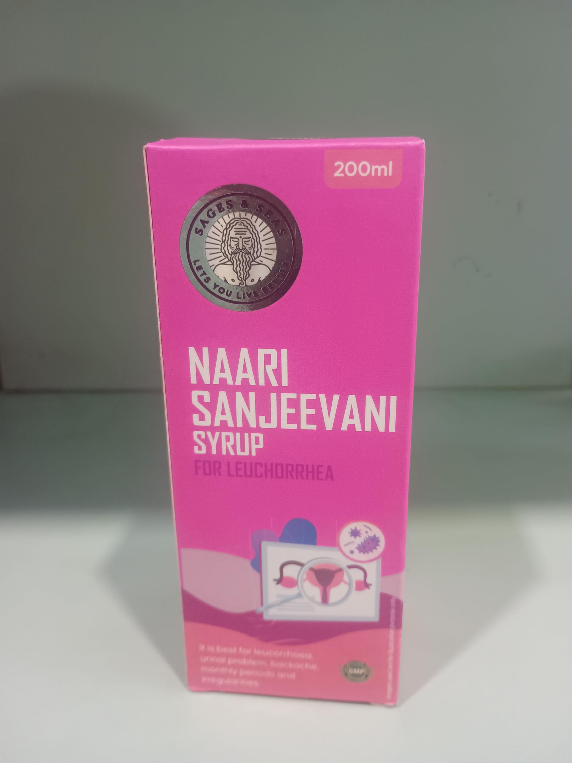 Sa#ges and Se#as Naari Sanjeevani Syrup 200ml, For Leucorrhoea, Lower Abdomen Pain Relief, Increase Blood Level-image-20