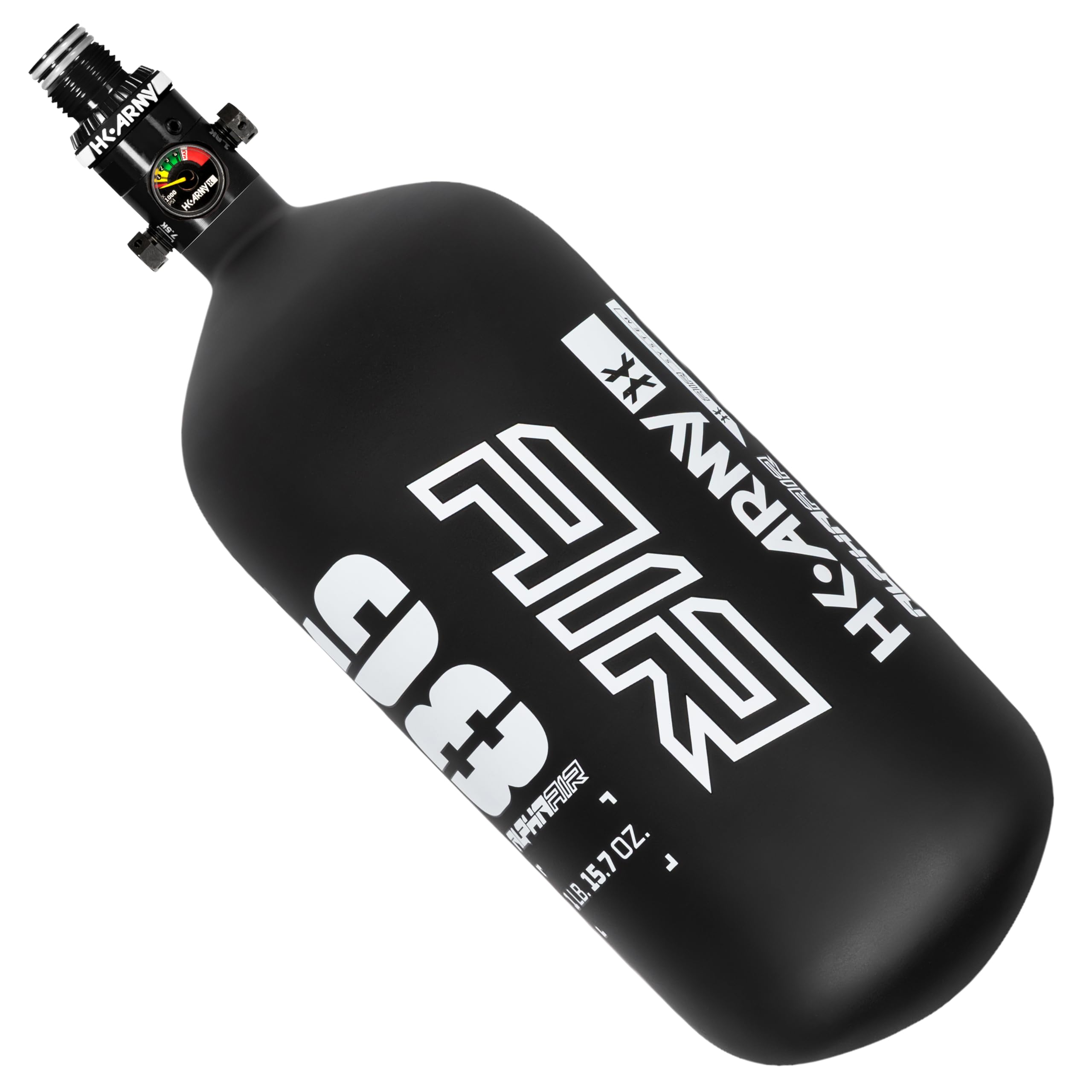 HK Army HPA Paintball Tank - Lightweight Alpha Air Carbon Fiber Compressed Air Tank - 15ci/48ci/68ci/77ci/88ci/99ci - 4500 psi