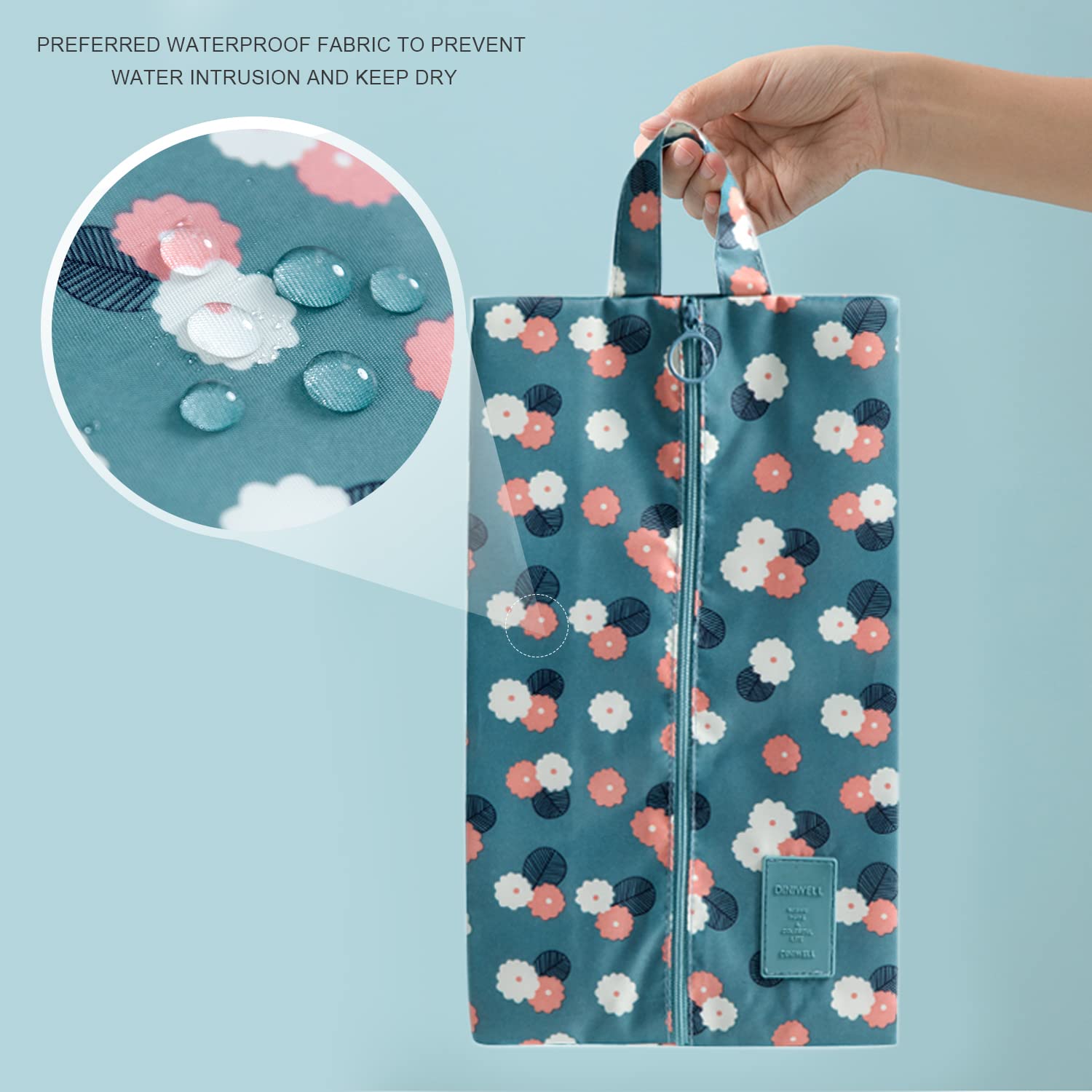 Torba na buty podróżne 4 szt., podróżna torba na kurz, organizator na buty pyłoszczelny, przechowywanie ubrań, Kolor biały, 20 x 34 cm