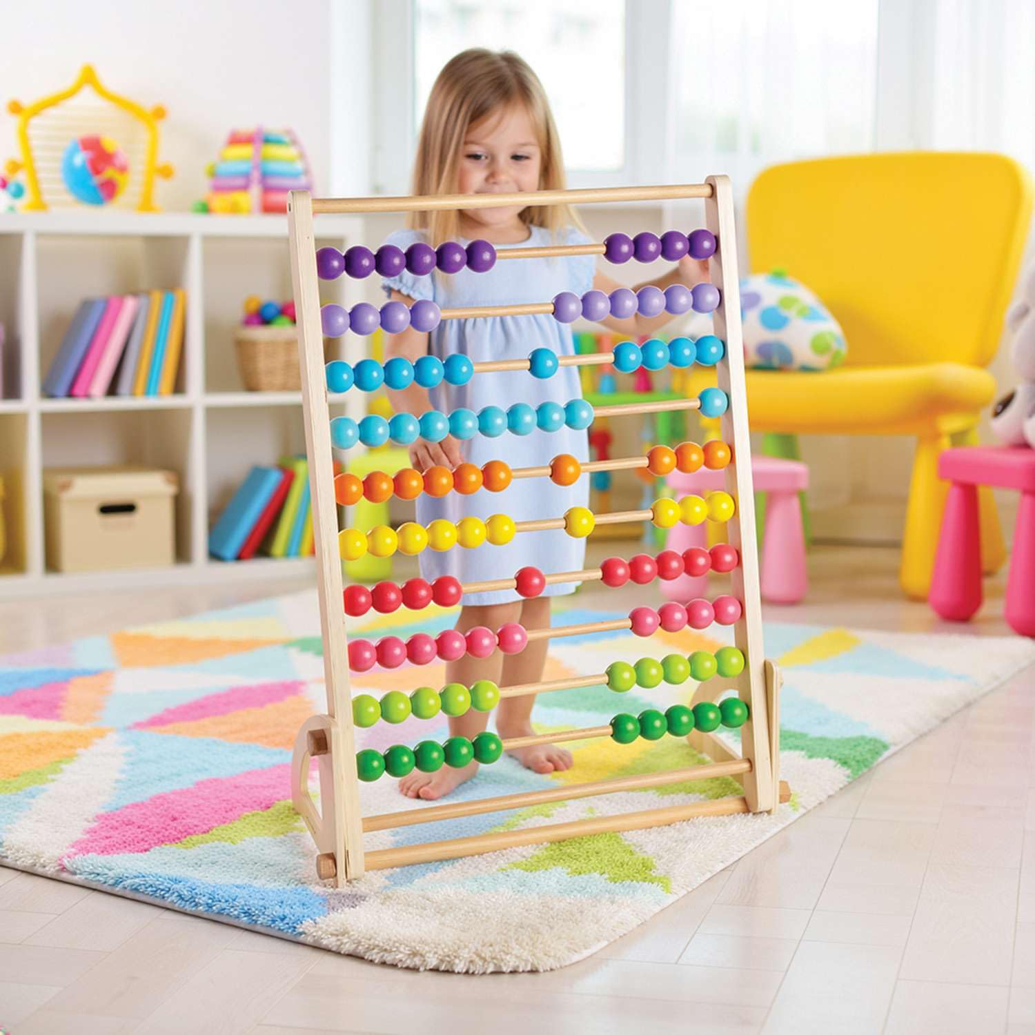 Bigjigs Toys Giant Wooden Abacus - Educational Resources