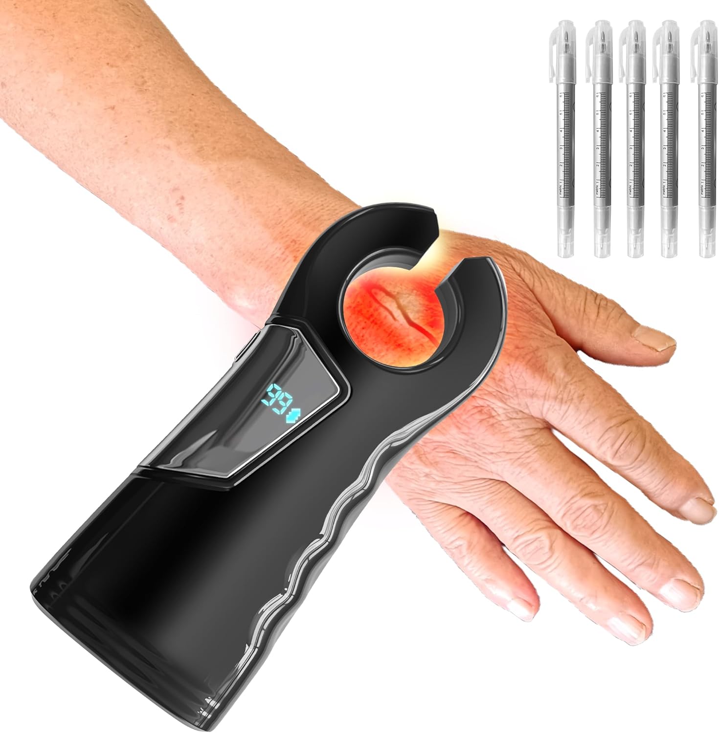 Vein Finder with 10 Markers,Vein Finder for iv Access,Vein Viewer with Digital Display, Portable and Suitable for All Skin Tones