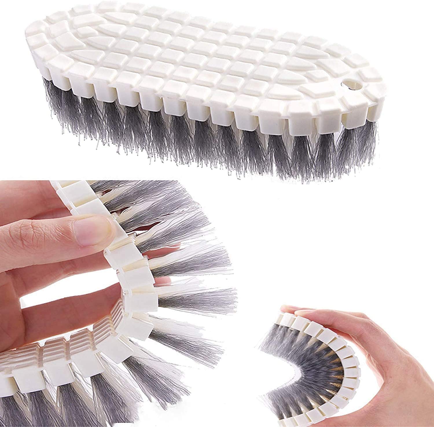 Flexible Sink Cleaning Brush | Soft Bendable Bristles for Deep Cleaning | Multi-Purpose Kitchen Sink Scrub Brush for Basin, Faucet, Drain, Tiles, Grout & Bathroom Cleaning-image-39