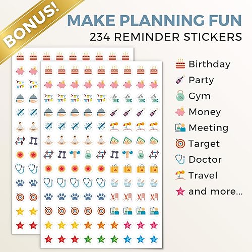 Miniatura 7 de CRANBURY Calendario de pared pequeño 2024  (8 x 6 pulgadas, azul), mini calendario de pared, uso como calendario de oficina, calendario colgante de