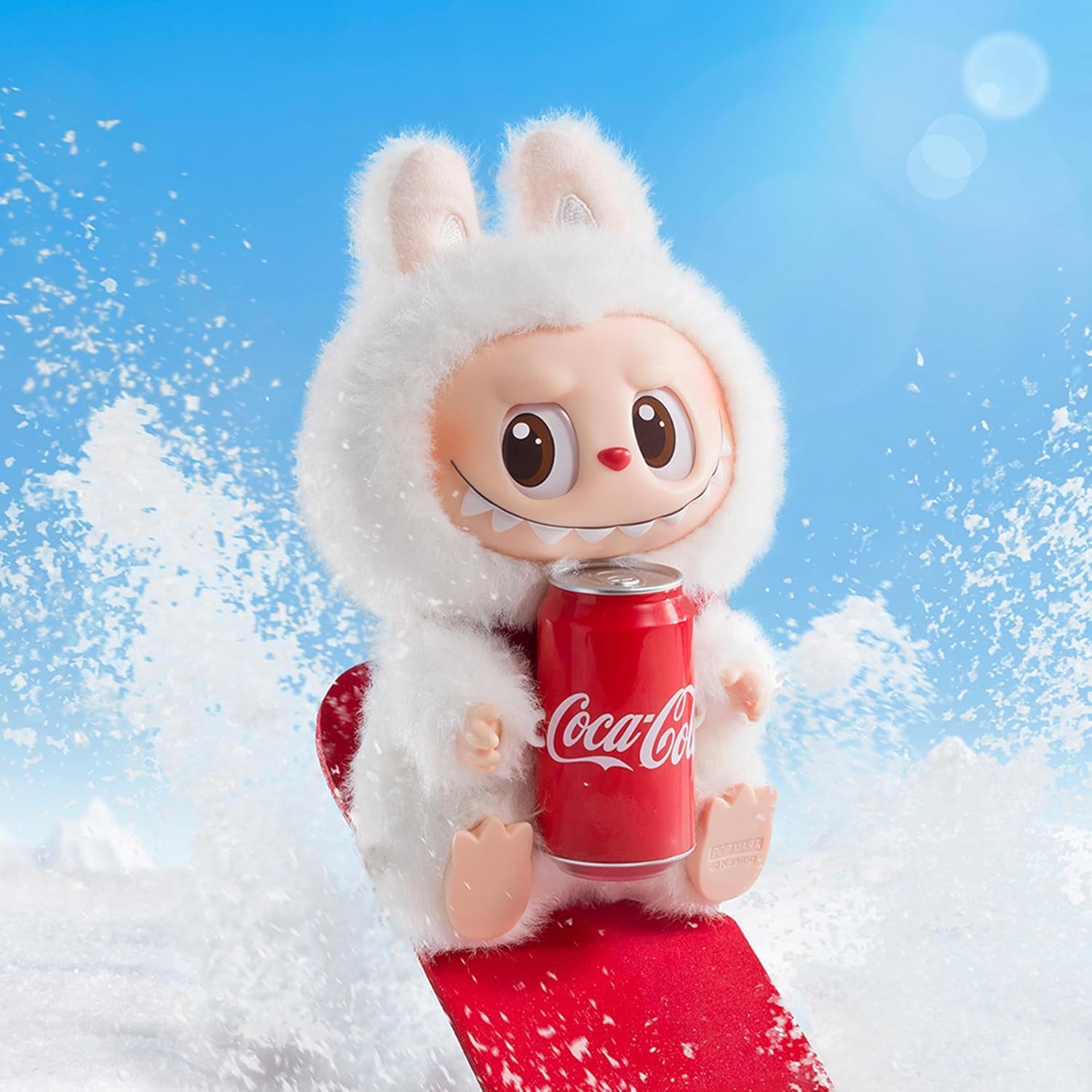 Pop Mart Labubu La Serie dei Mostri Coca Cola in Vinile, Scatola Cieca Singola
