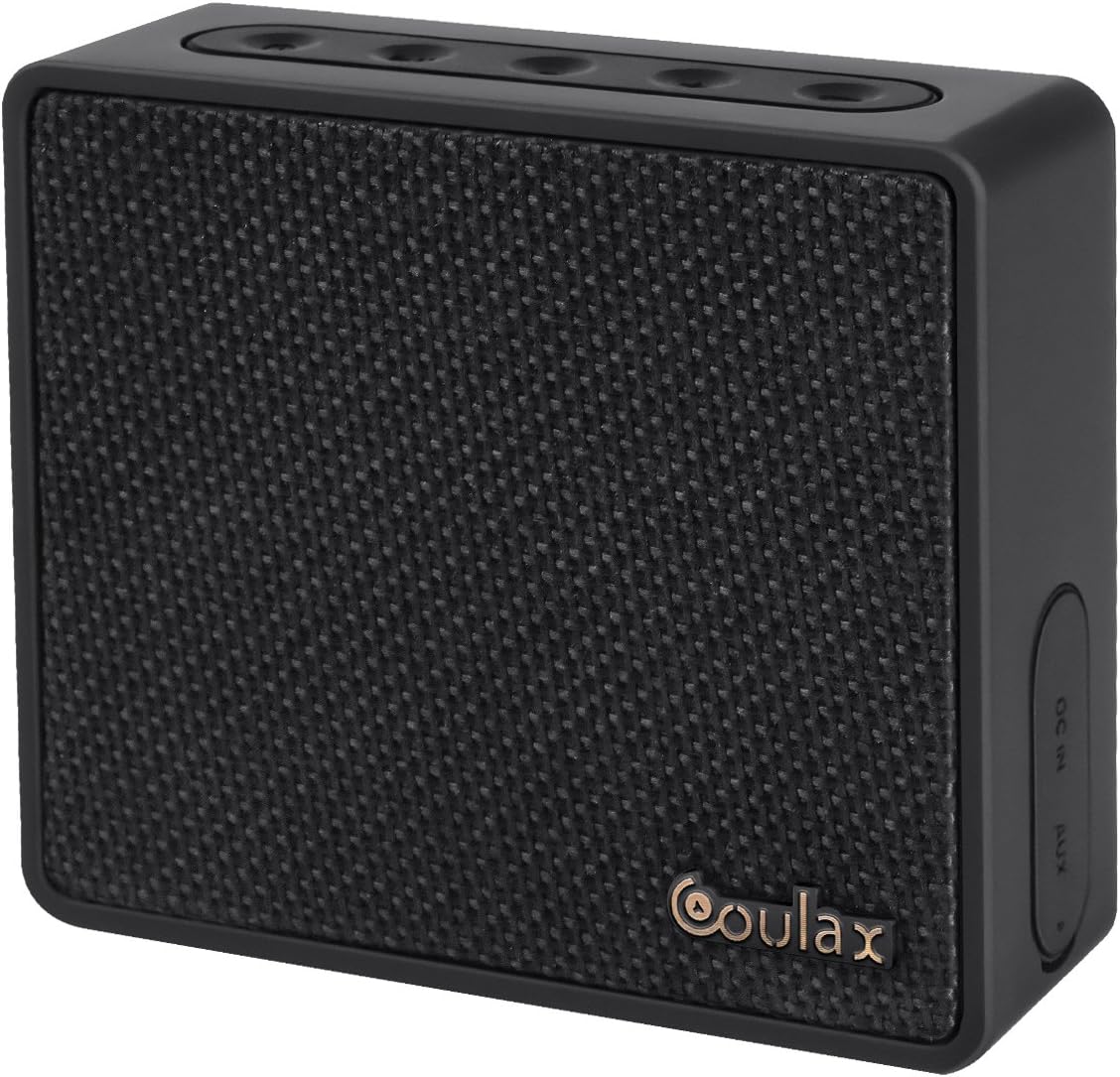 CX08 Wireless Bluetooth V4.0 Mini Cuber Speakers, Powerful Sound with Enhanced Bass, Waterproof, 8 Hours playtime, Handsfrees, Black