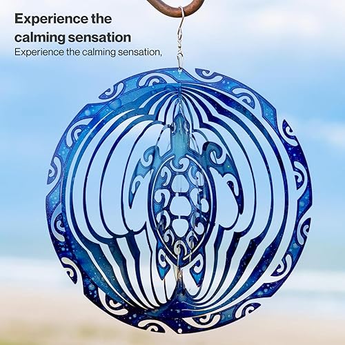 Vista 55 de VP Home Molinillo de viento floral de colibrí, molinillos de viento de metal para decoración de patio y jardín, escultura cinética 3D de colibrí