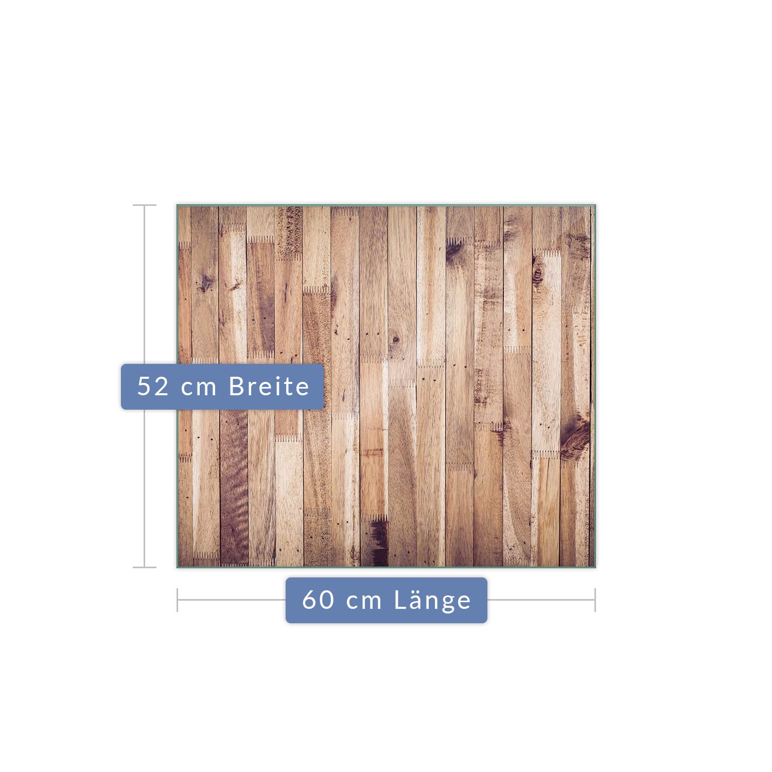 Herdabdeckplatte Abdeckung Ceranfeld Abdeckplatte Schneidebrett 1-Teilig 60x52 Bretter Holz Braun Spritzschutz Glasplatte Ceranfeldabdeckung Schutz Herdschutz Sicherheitsglas Glasschneidebrett