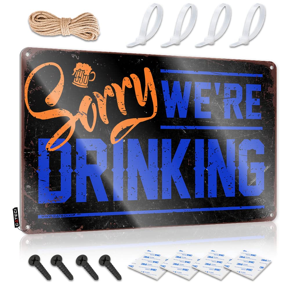 Fzfn Colour Premium Cool Wall Decor, Halloween Soft Bath Sorry We're Drinking | Farmhouse Rooms Decor(30X40cm)