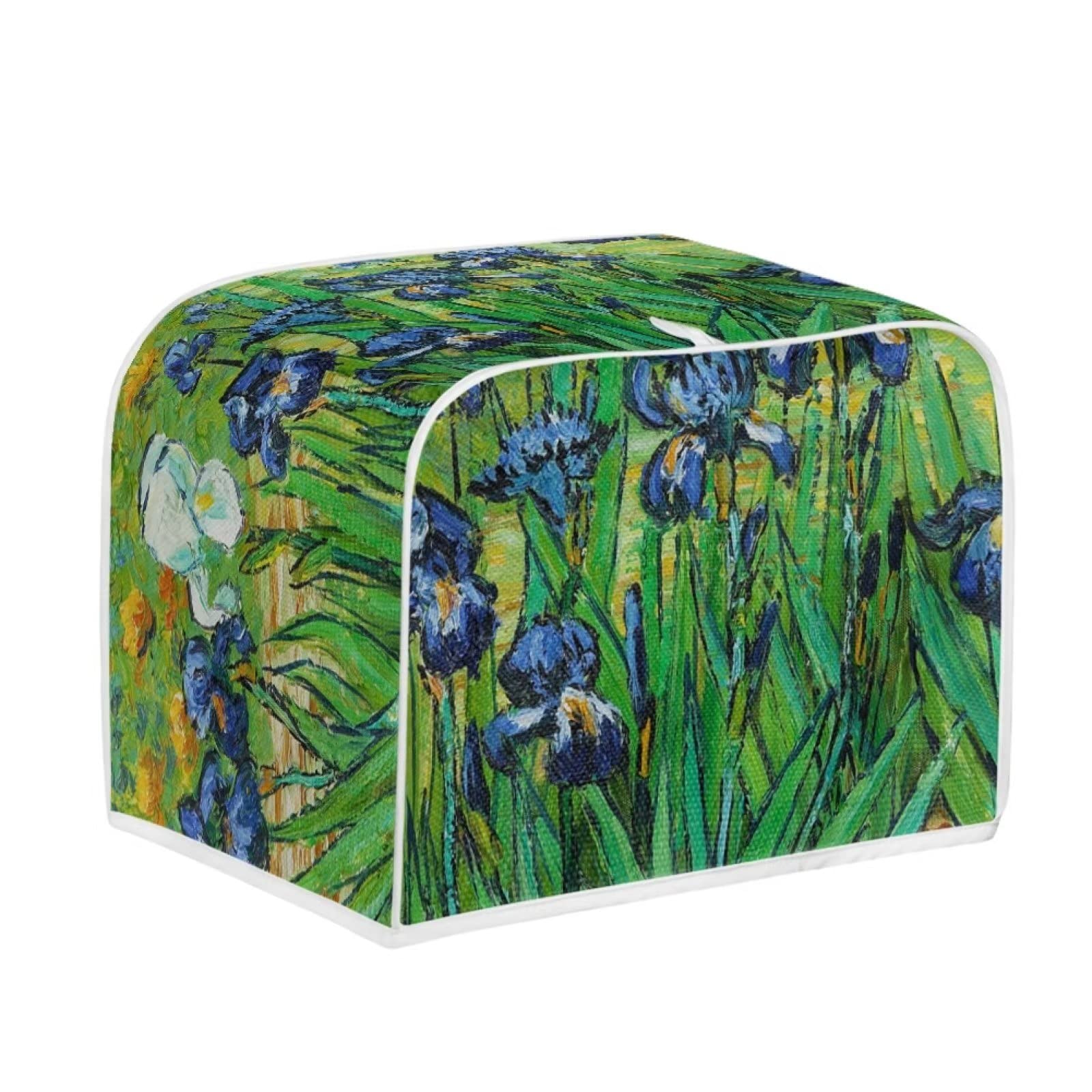 DISNIMO Irises Van Gogh Polyester Toaster Cover for Two Slice Toaster and Dust & Fingerprint Protection, Kitchen Small Appliance Covers Machine Washable