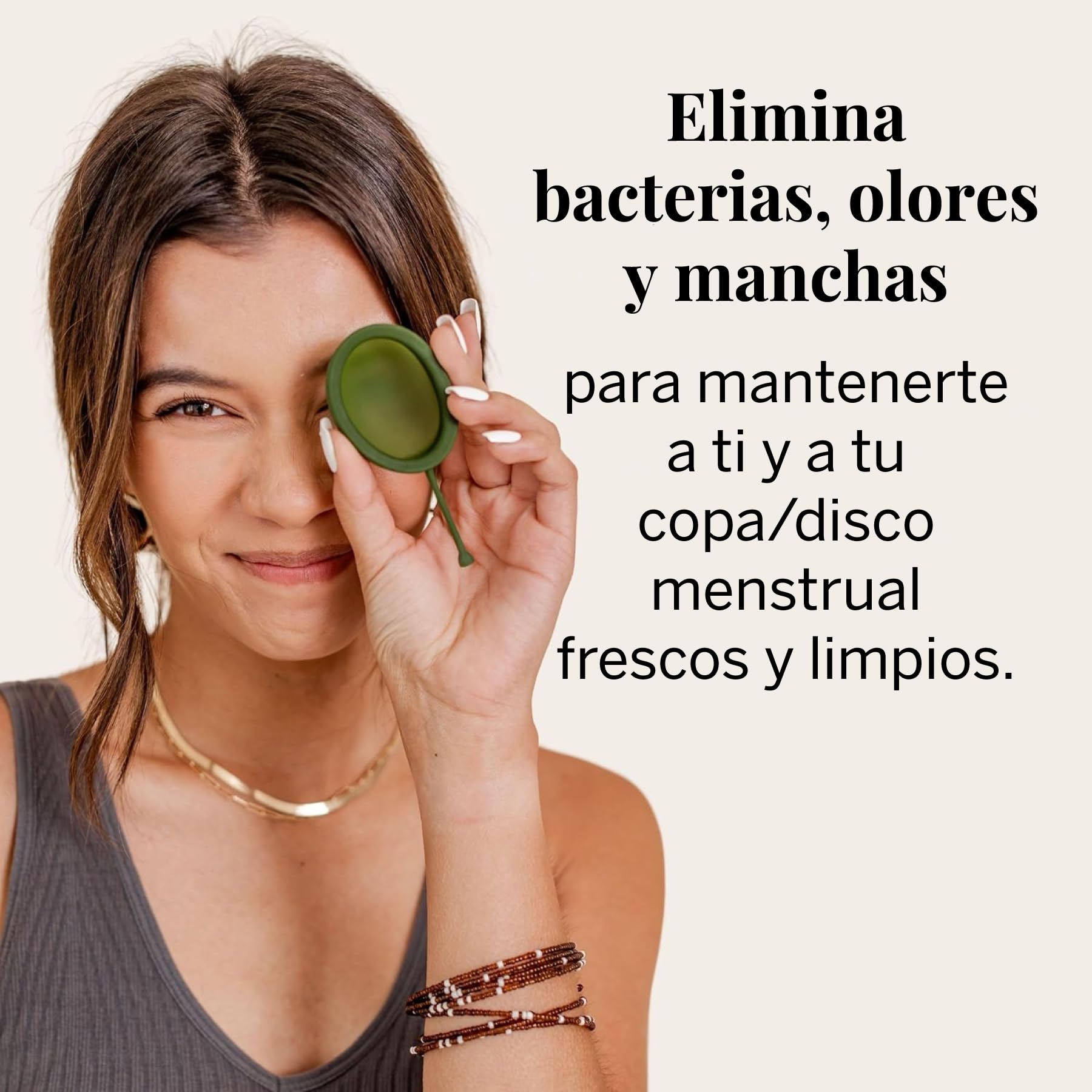 Limpiador de copas menstruales – La mejor fórmula para limpiar tazas periódicas – Bio & pH equilibrado – Tamaño viaje – Limpiador de gel – Jabón para discos menstruales (75 ml)