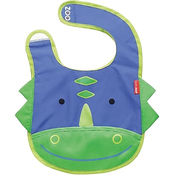 Skip Hop Bavoir Motif Dinosaure Bleu Bavoirs Bebe Puericulture