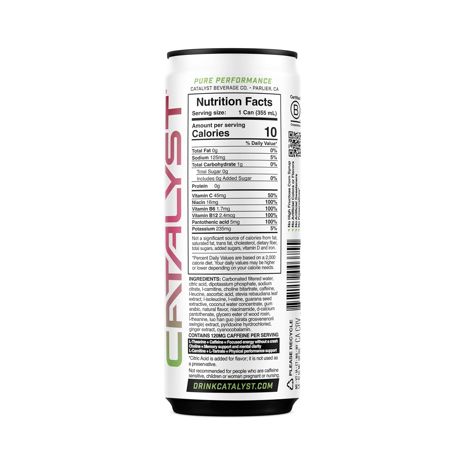 CATALYST | Cherrylime Charge Energy Drink, 12 FL OZ, 12 Pack - Image 2