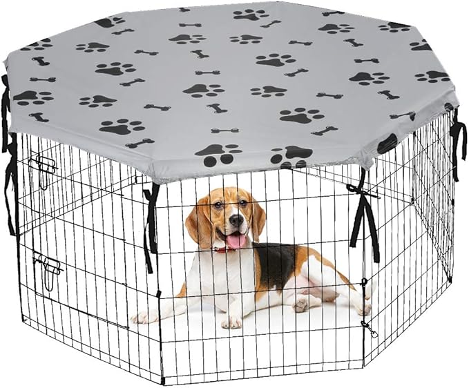 Dog Playpen Cover for Indoor & Outdoor Water Proof & UV
