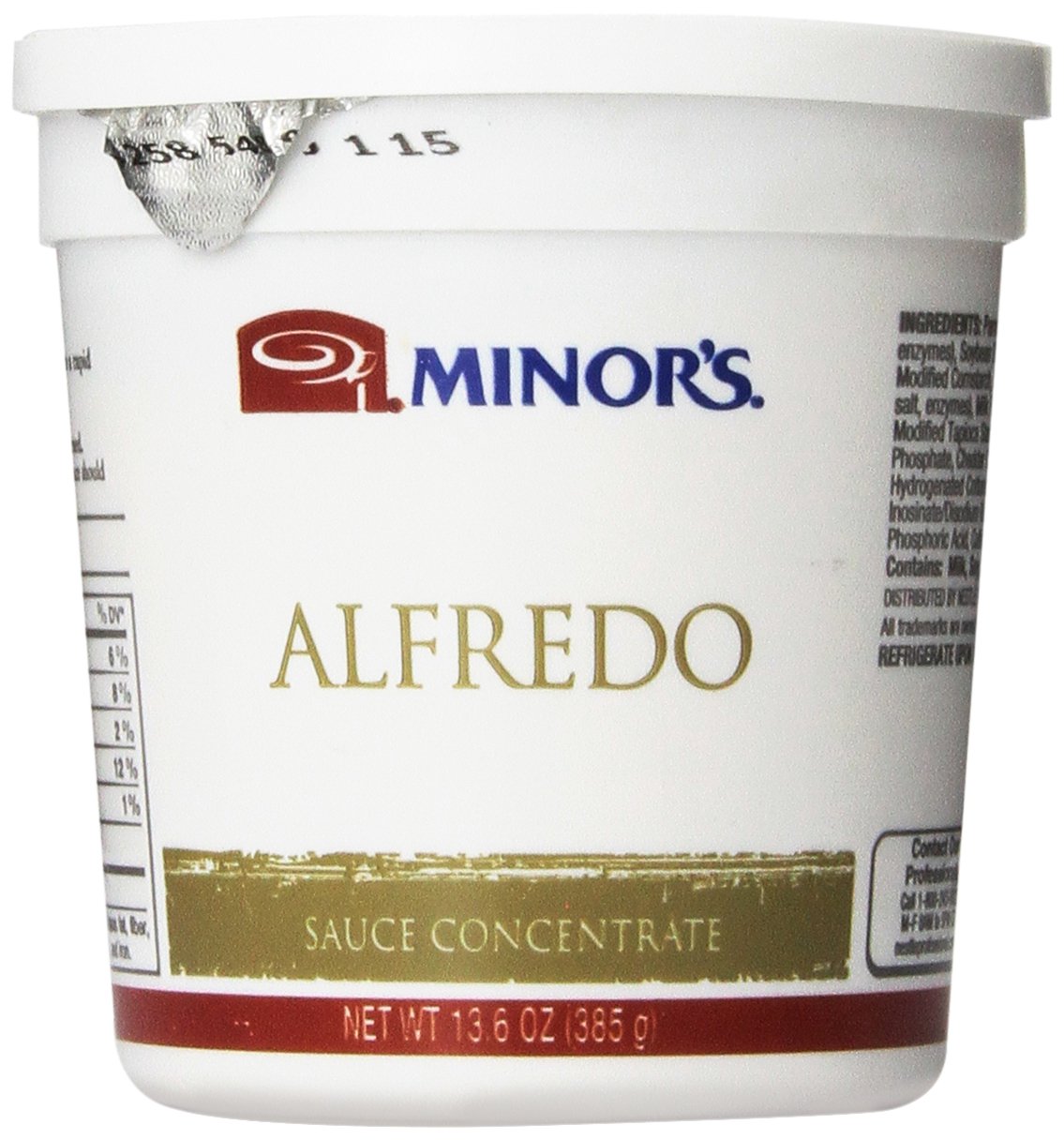 Minor's Sauce Concentrate, Alfredo, 13.6 Ounce