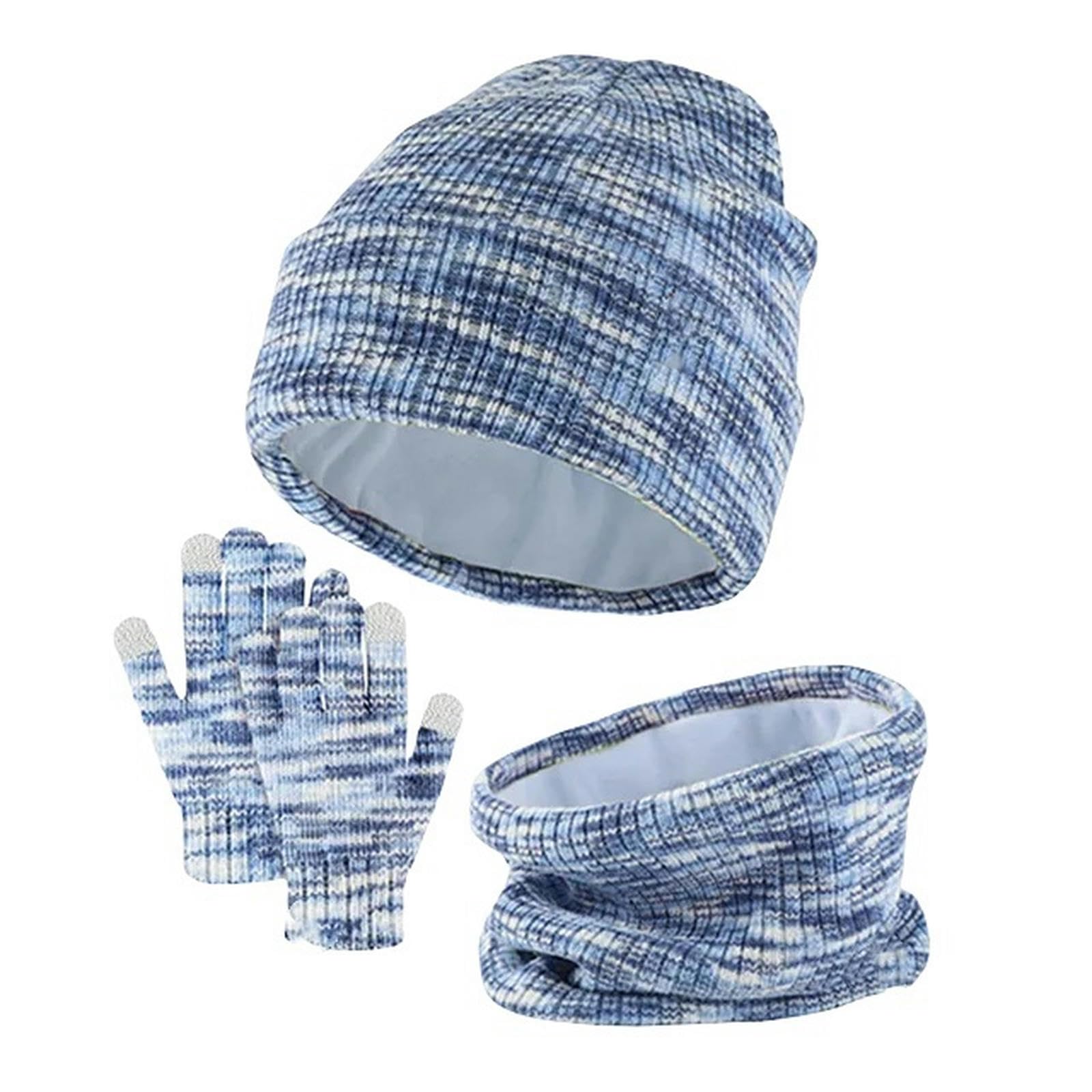 Zonto Wintermütze Schal Handschuh-Sets 3-In-1-Winter-Kinderhut Und Schal-Set Für Mädchen Und Jungen Warme Schal-Set Im Freien Im Freien Warme Kinder-Kinder-Set