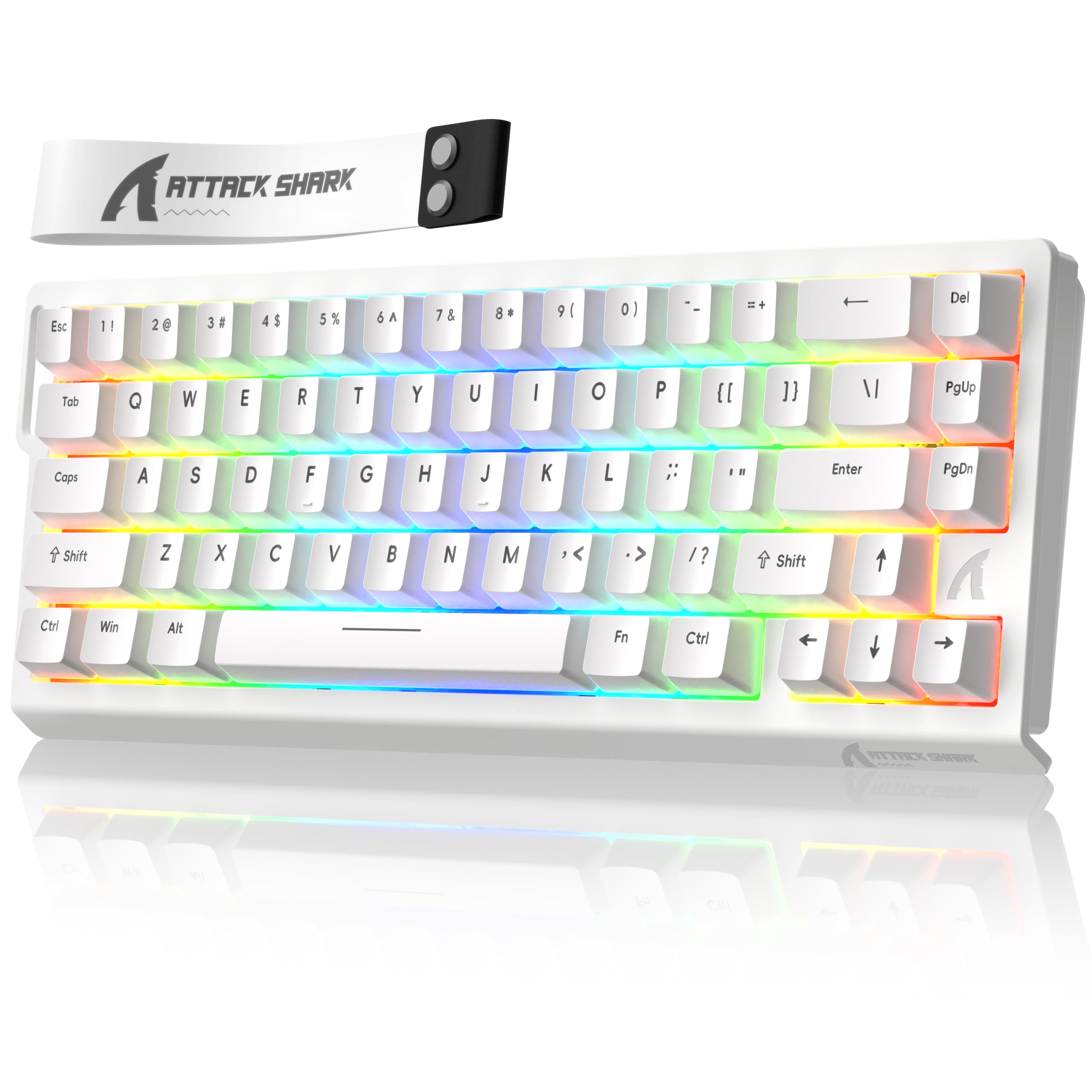 Amazon | ATTACK SHARK X68HE ラピッドトリガー ゲーミングキーボード