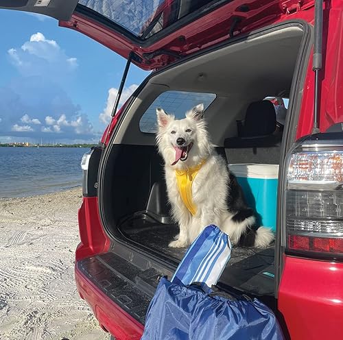 Miniatura 12 de SMARTLINER Juego de alfombrillas de 3 filas y forro de carga para todo tipo de clima, color negro, para detrás de la segunda fila, compatible con