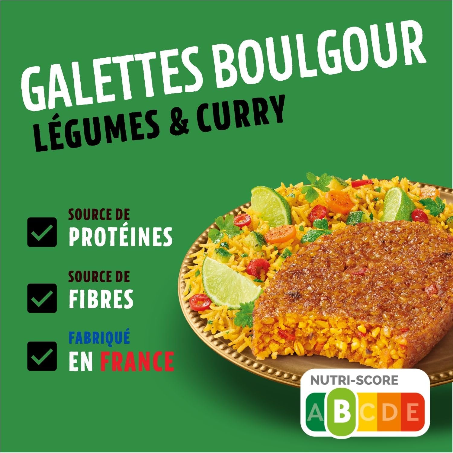 CÉRÉAL BIO – Galettes Boulgour & Épeautre aux Petits Légumes Bio – Végan & Bio – Repas Prêts à Réchauffer – Lot de 12 – Nutriscore A – 200 g