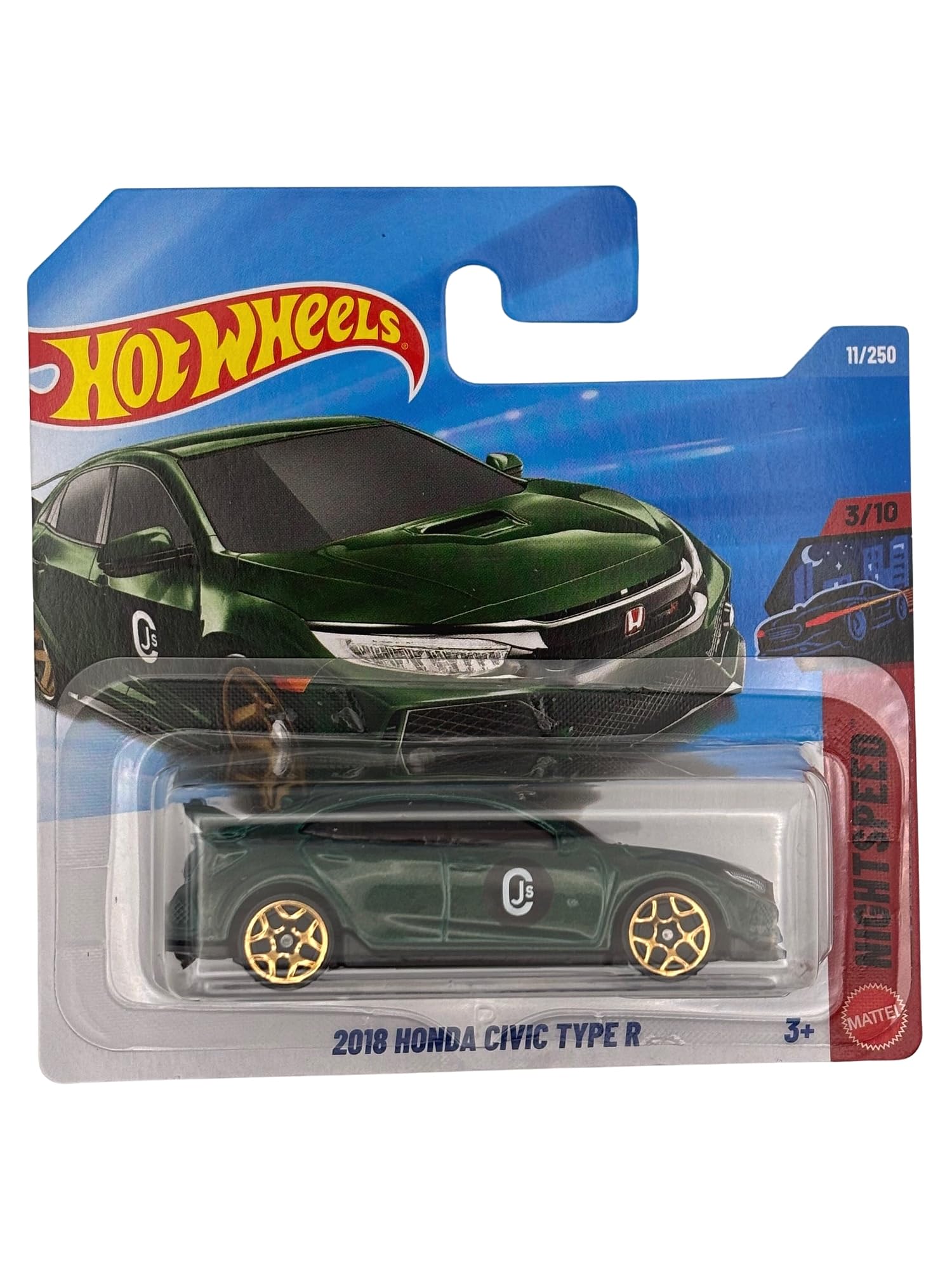Hot Wheels - 2018 Honda Civic Type R - Nightspeed 3/10 - Short