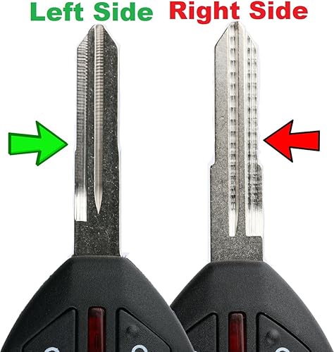 Miniatura 4 de KeylessOption Funda para llave de coche, sin cortar, sin cortar, con botón de concha, reparación de cubierta exterior