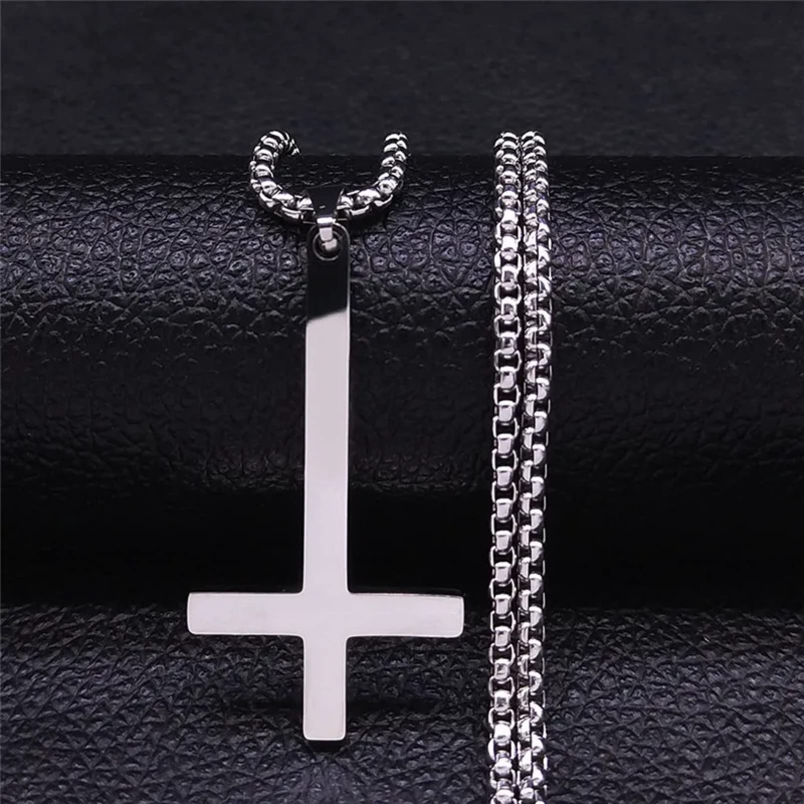 Necklace Women's Color Pendant Upside Down Cross Men Inverted Cross Jewelry Jewelry Birthday Gifts For Men