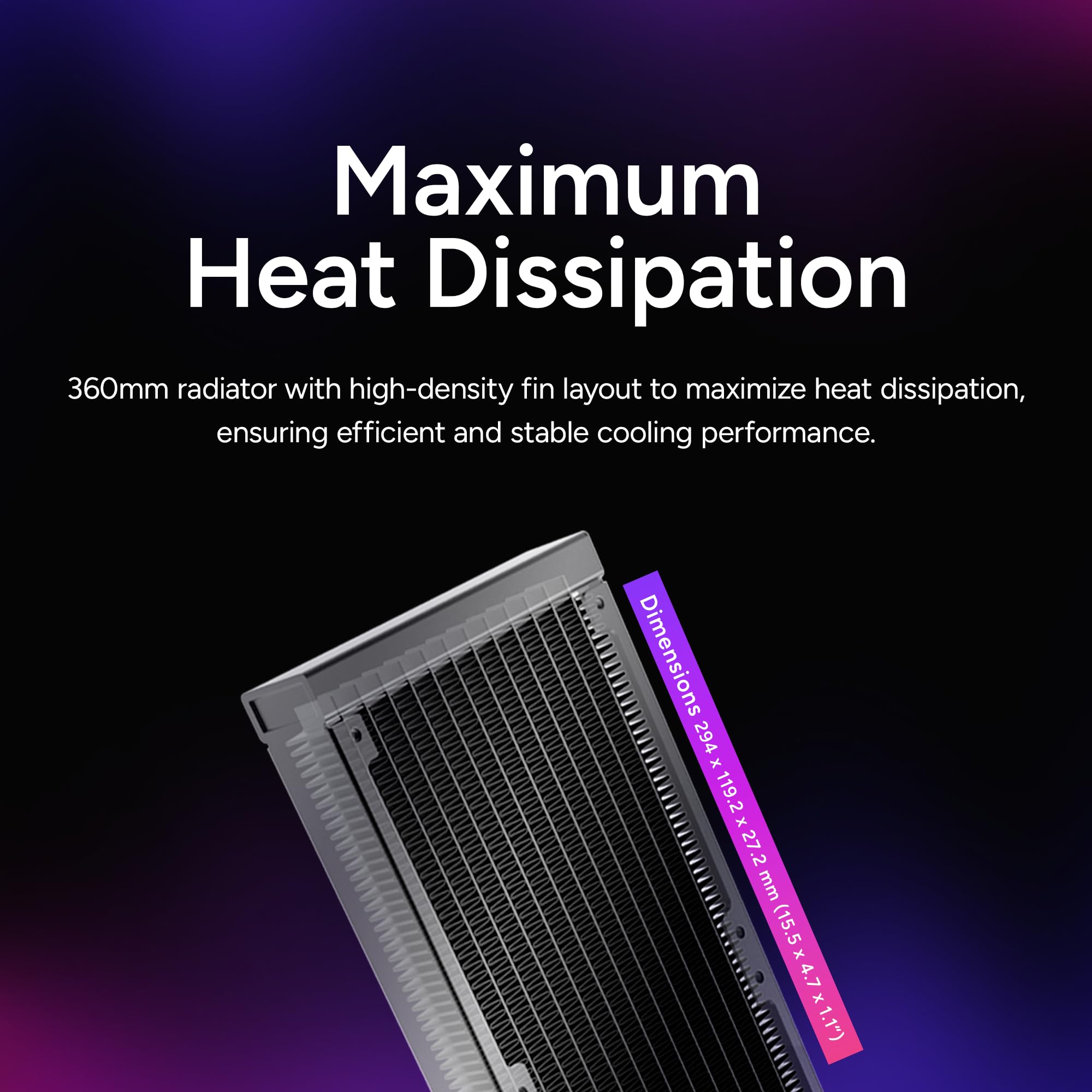 Cooler Master Chłodnica cieczy procesora 360 Core II AIO, R9|U9|i9, dwukomorowa pompa G9R, lustro nieskończoności aRGB, rura 400 mm, grzejnik 360 mm, wentylator PWM 120 mm, AMD Ryzen AM5|4, Intel LGA