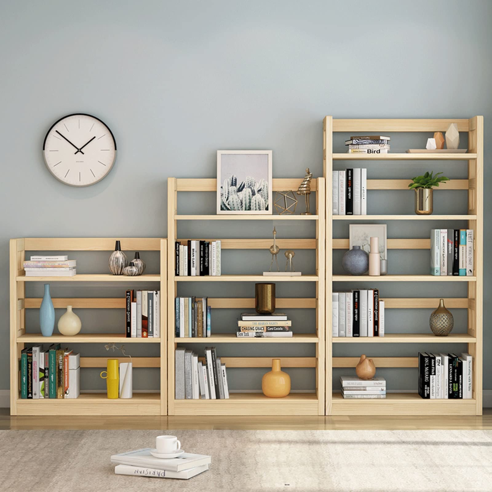 Librerie Scaffale di scaffale Economico Soggiorno del Salotto for Bambini Pine Scaffale Libreria (Size : 80cm)