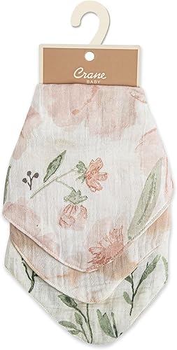 Miniatura 8 de Crane Baby Soft Muslin Baby Bib Set, Cotton Bib Sets Newborn Bibs