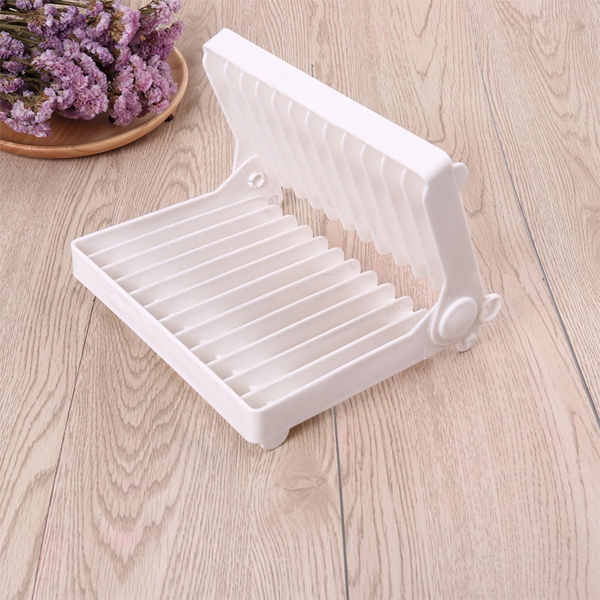 Alipis White ABS Dish Rack Drainer with Easy Clean Portable Design image 5