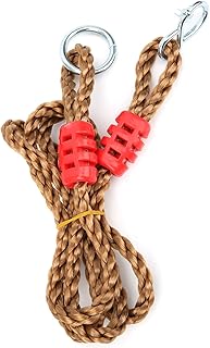 HERCHR Corda de balanço, rolamento ajustável de 199 kg PE corda de conexão de árvore balanço corda de escalada anéis de suspensão corda de nylon acessórios para playground ao ar livre