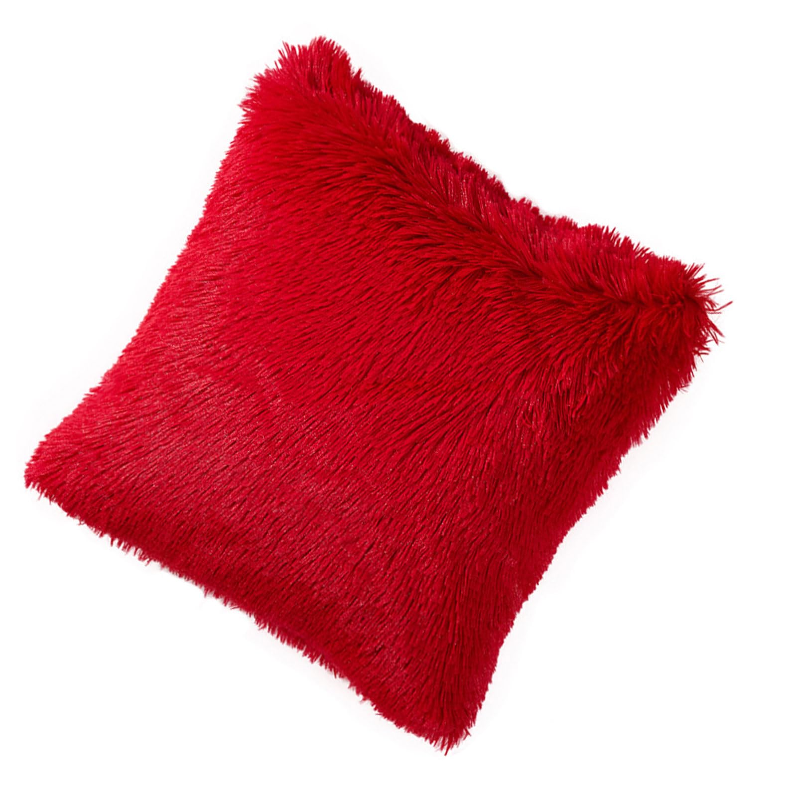 Furs Soft Pillow Case Removable Washable Design Plush Cushion Cover Multiple Color Available Home Decors Reversible Faux Pillow Cover Plush Double Sided Washable with Zipper Multi Color Home