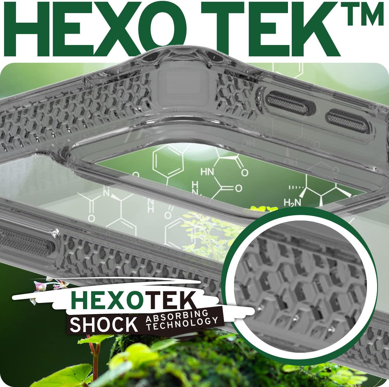 ITSKINS Hybrid // Clear Compatible with Moto Edge 2021, Protective Phone Case, Slim Hybrid Case, Anti-Yellowing, and Heavy Duty Shockproof Cover, Military Phone Case - Black and Transparent