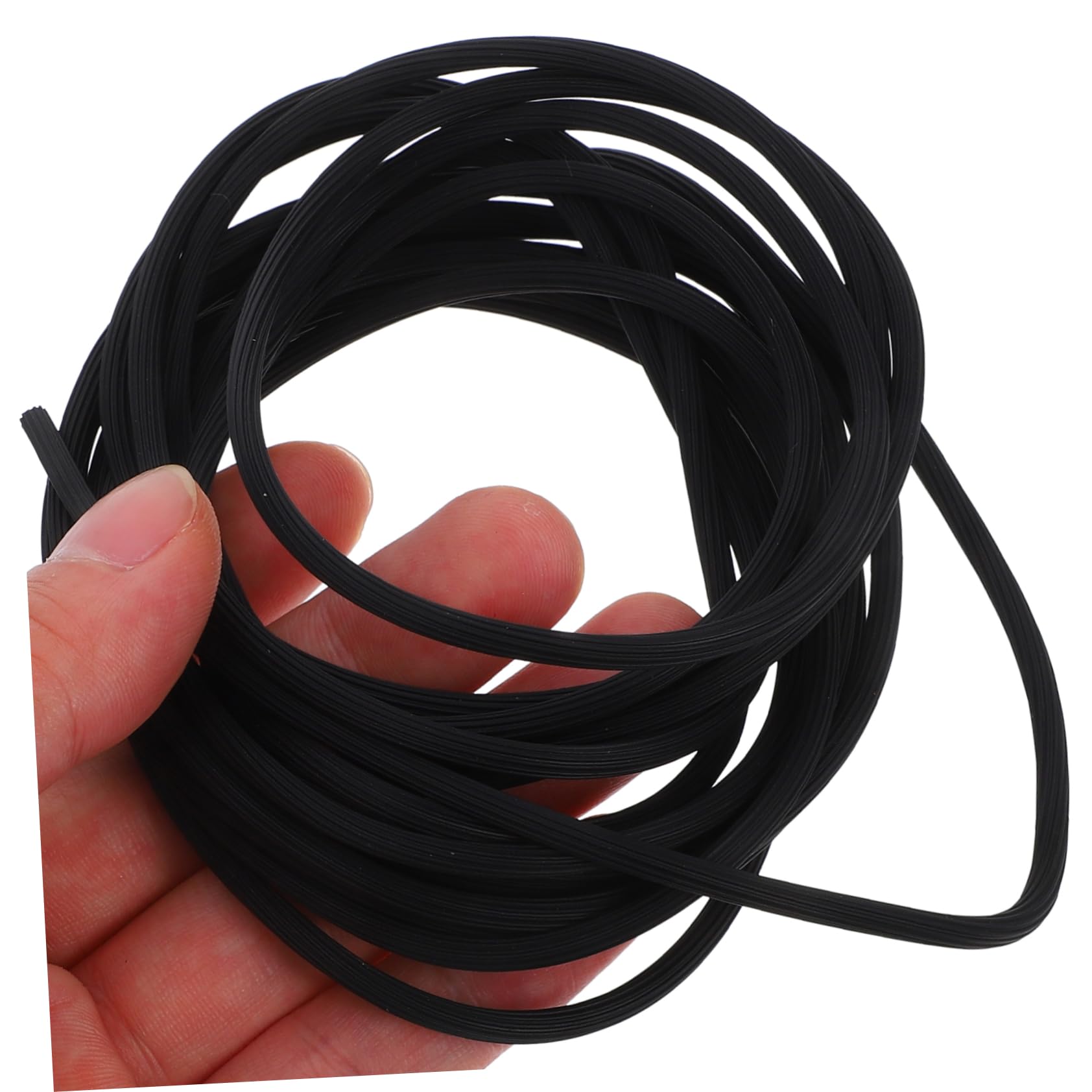 jojofuny Striscia di Tenuta in Pvc per Finestre Nera, Resistente alla Polvere e Leggera, Accessorio per Ferramenta e Riparazione Schermature di Finestre