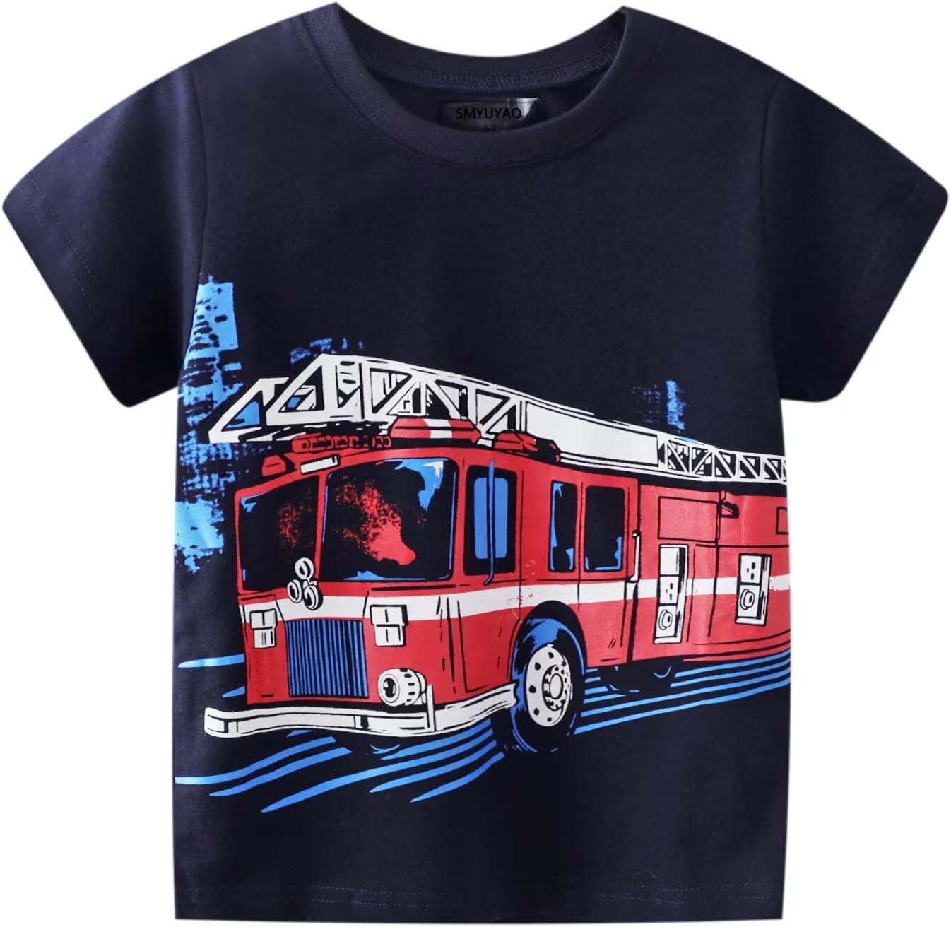 Toddler Boys Short Sleeve Outfit Cotton Clothes Play Set 2-7 Years | 2 Packs Soft Breathable Cute Pattern