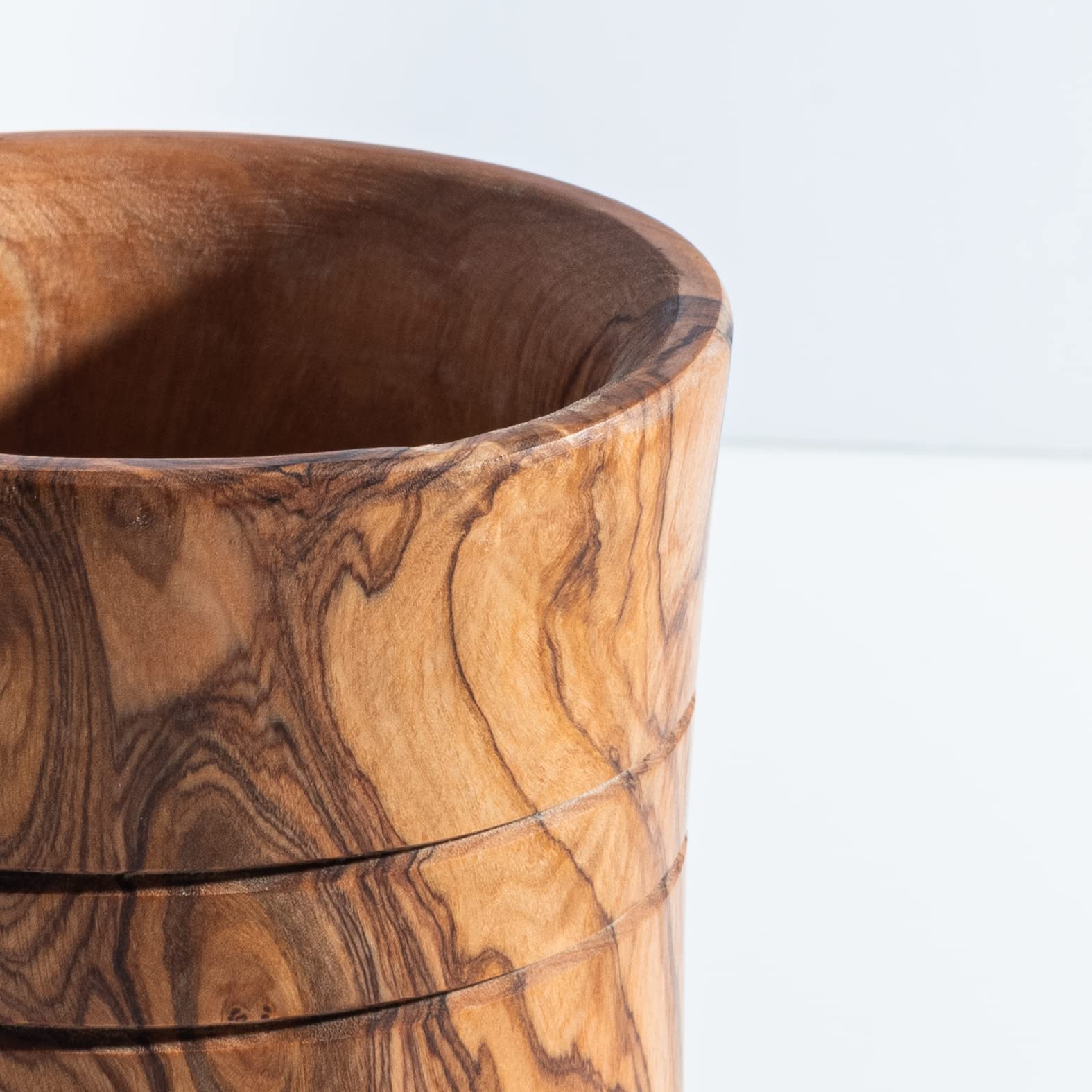 Portamestoli Legno Portautensili In Legno Ulivo | Organizer Da Cucina  11x11x16.5cm | Artigianale E Rustico Utensili Cucina Legno, image size:1575x1575