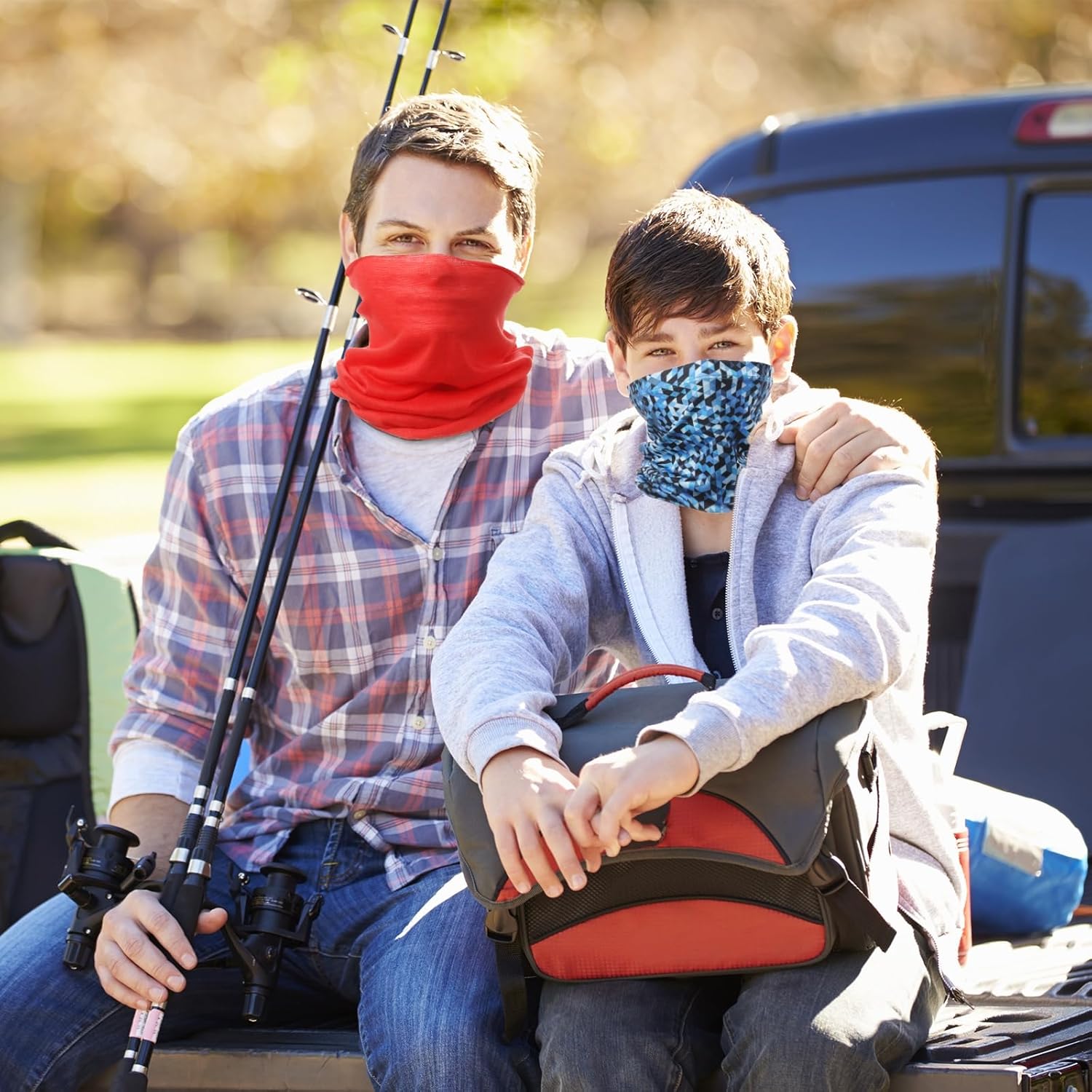 HARFINGTON Summer Cooling Neck Gaiter Sun Protection Face Mask Fishing Neck Gaiter Sunscreen Breathable Bandana for Men Women - Image 6