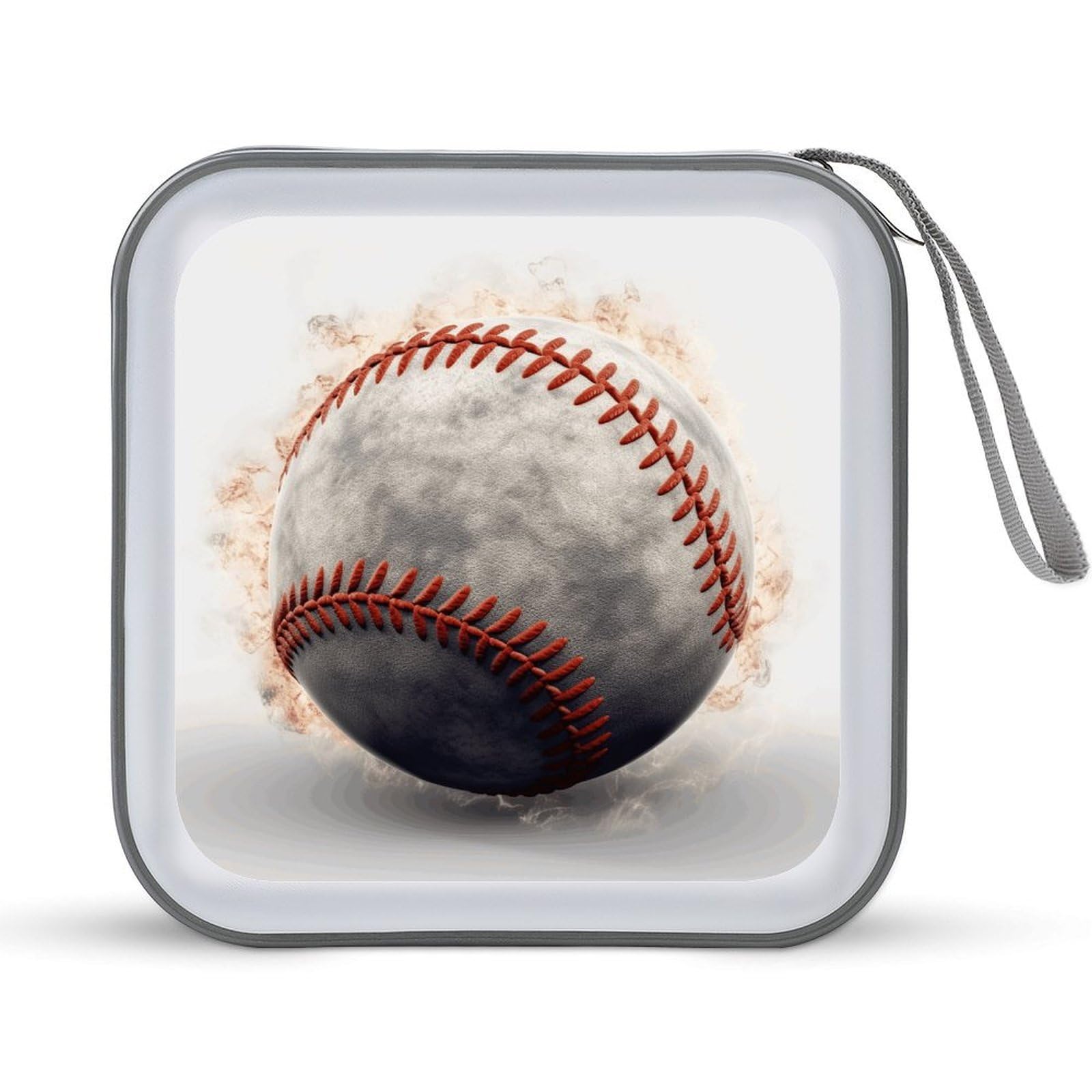 VstaDank Baseball CD Case DVD Holder Storage Portable Carry Binder Holder Wallet Large Storage Disc Wallet Bag Hard Plastic DVD Disc Case Large Media Binder 40 Capacity